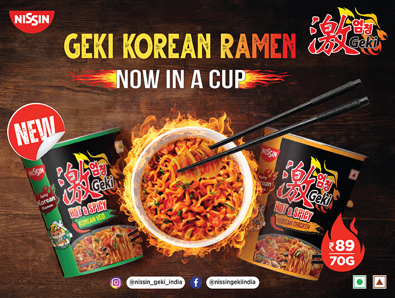 Introducing Geki Hot & Spicy Korean Ramen in a Cup